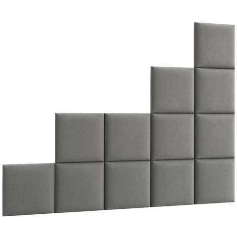 Quadratta 200x160 kárpitozott panel, szürke