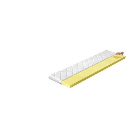 Topper visco 80x200 hipoallergén huzat matrac, fehér