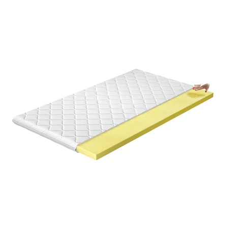 Topper visco 140x200 hipoallergén huzat matrac, fehér