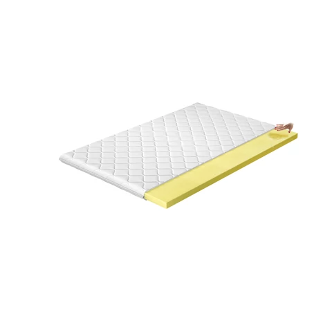 Topper visco 160x200 hipoallergén huzat matrac, fehér