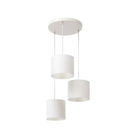 Vespillo, 45x45x105cm függesztett lámpa, Fehér