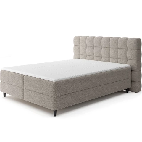 Camma 160x200, Boxspring ágy, Világosbarna, Kirá