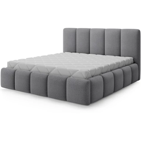 Edvige kárpitozott ágy fakerettel 160x200