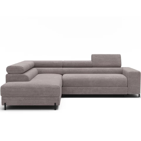 Colesio szürke sarokkanapé, Modullo 03, Bal