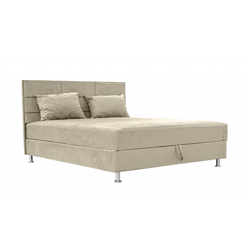 HUNOR Klasszikus franciaágy, világosbézs (160 cm)