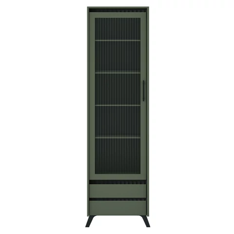 Vitrin, smoke zöld/fekete, LONGY REG1W2S
