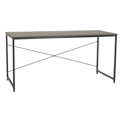 Íróasztal, beton/fekete, 150x60 cm, MELLORA