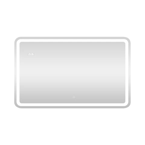 Viva AURA Led TOUCH fürdőszobai tükör - páramenetesítővel - órával - 100 x 70 cm