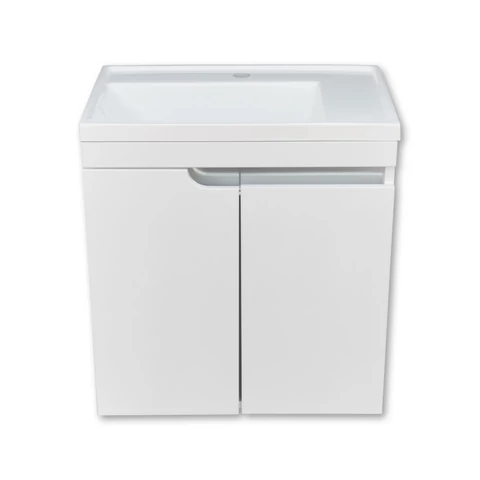 PIRAMIDA EURIDIKA 60LH fali függesztett fürdőszobabútor öntött műmárvány mosdóval 60 cm