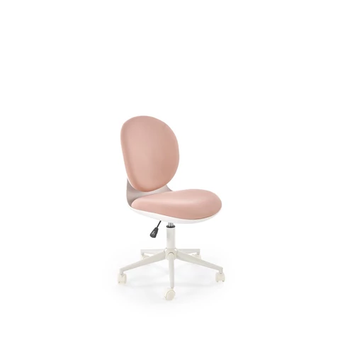 ORION 2 ifjúsági forgószék, alap mechanika, szín: fehér/világos rózsaszín