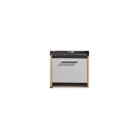SOLARIS mini komód 60 cm világos tölgy-fehér