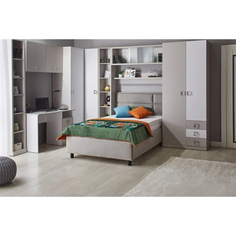 AMIGO ágy ágyráccsal 120x200 szürke