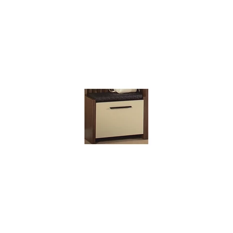 SOLARIS mini komód 60 cm sötét dió-gomba