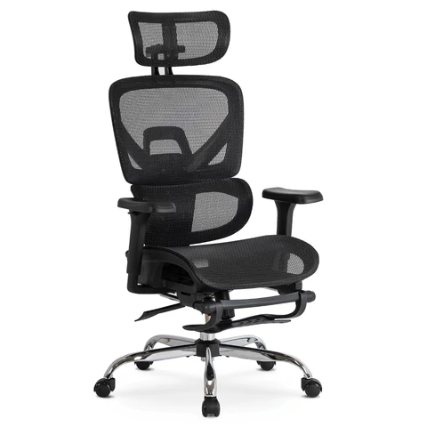 KAIR ergonomikus fekete forgószék