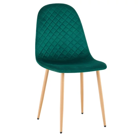 Szék, smaragd Velvet szövet/bükk, LEGA 2 NEW