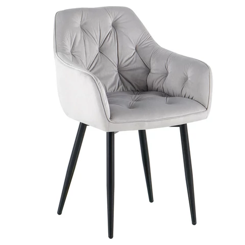 Dizájnos fotel, sötétszürke Velvet szövet, FEDRIS 2 NEW