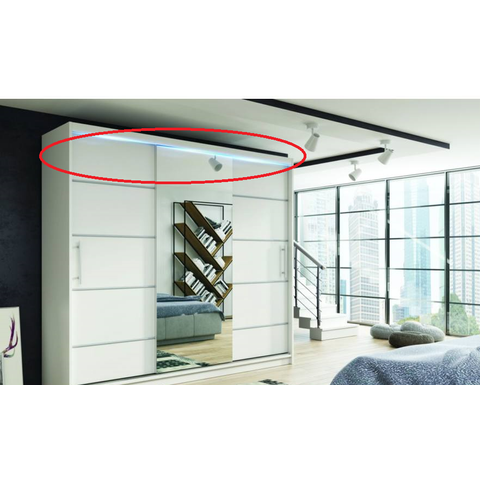 LED világítás a Rico gardróbszekrényhez