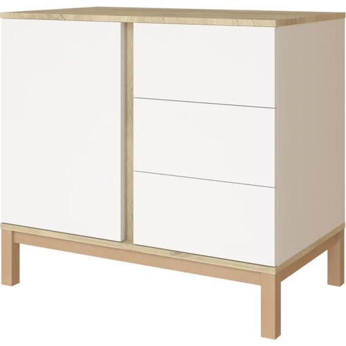 Loop White &amp; Oak Komód