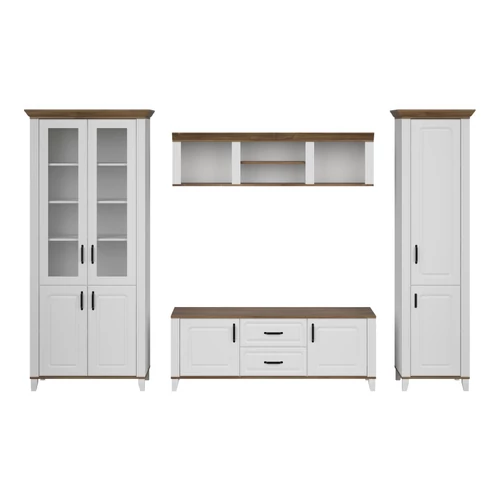 Kandy vitrin Reg2D2W alpesi fehér/sötét tölgy
