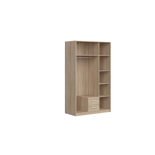 Nepo SZF3D2S N gardróbszekrény sonoma/fehér színben