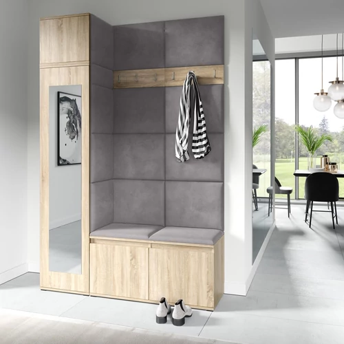 Emi 22 kárpitozott előszobafal tükörrel