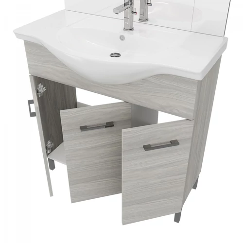 Elegáns design  három ajtós és polcokkal