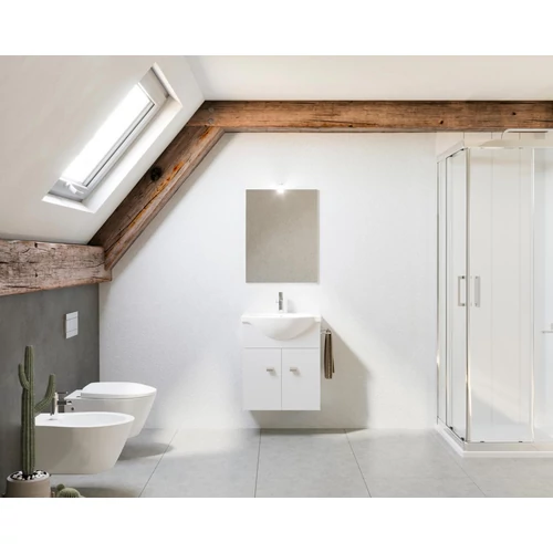 Zaffiro  55cm-es kétajtós modell + mosdó.  Modern design és fényes felület