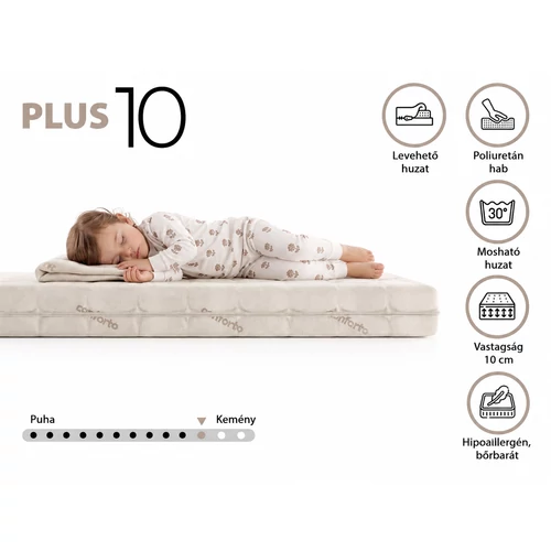 Conforto Plus hipoallergén 140x70 cm gyerekmatrac – 10 cm