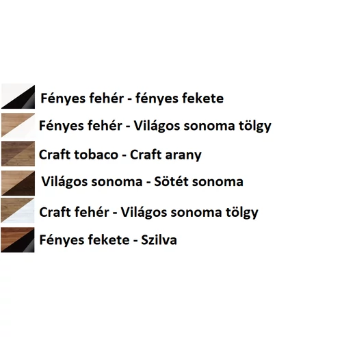 Modern design  fényes sonoma tölgy színben.