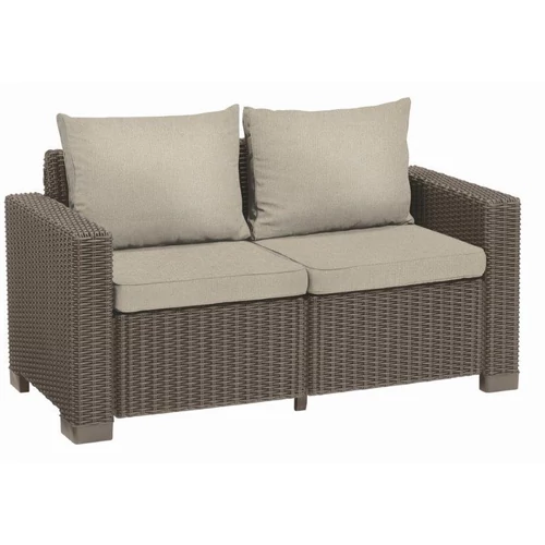 ALLIBERT CALIFORNIA MŰRATTAN KERTI FOTEL 2DB - cappuccino