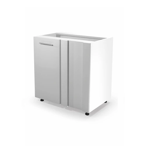 Vento dn-100/82 alsó sarokszekrény magasfényű fehér