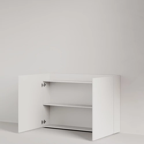 Elegáns megoldás a tárolásra.  Positivo 2D fürdőszobai szekrény