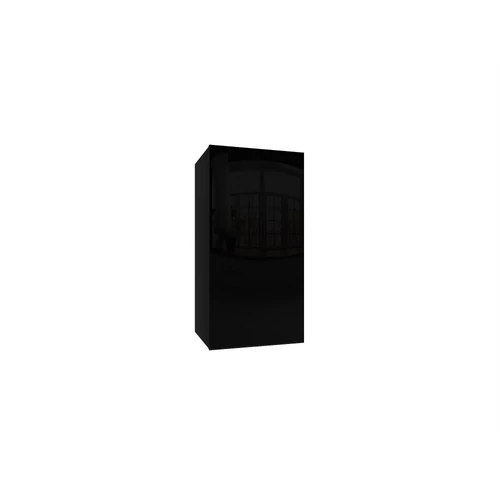 IZUMI 21 BL magasfényű fekete/fekete fali polcos szekrény 70 cm