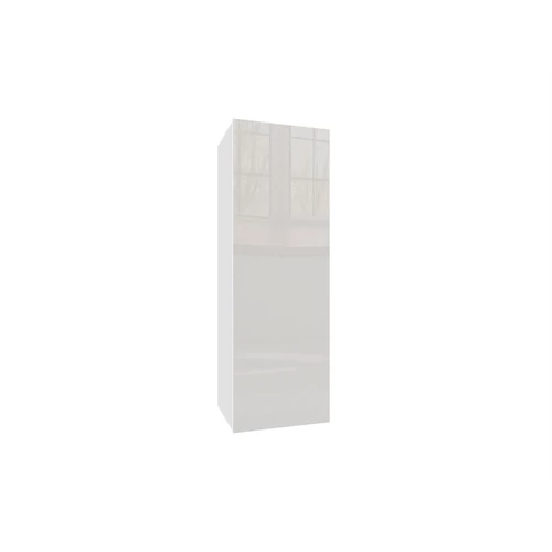 IZUMI 22 WH magasfényű fehér/fehér fali polcos szekrény 105 cm