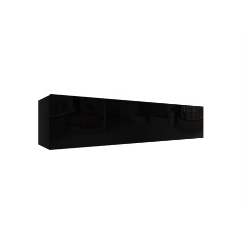IZUMI 44 BL magasfényű fekete/ fekete TV szekrény 175 cm