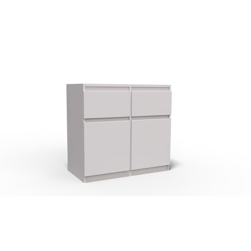 Elegáns 2 ajtós 2 fiókos komód