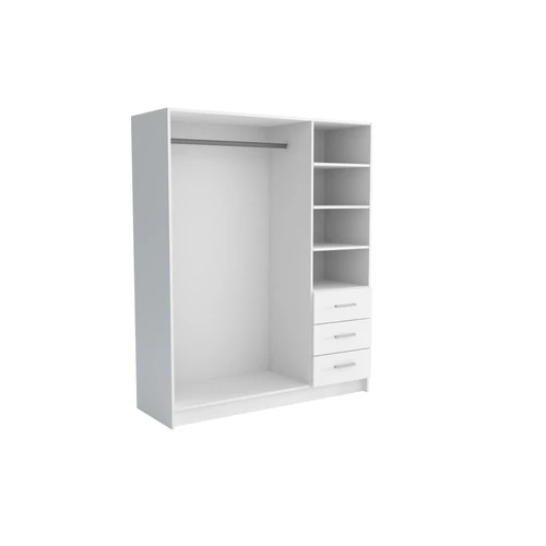 Modern design  fiókokkal és polcokkal.  Akasztós szekrény