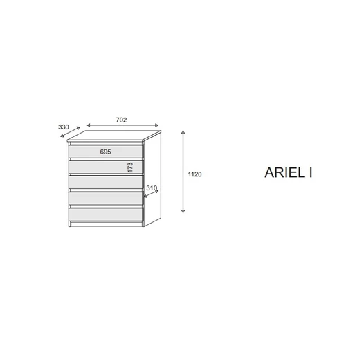 Ariel 1 Sonoma komód
