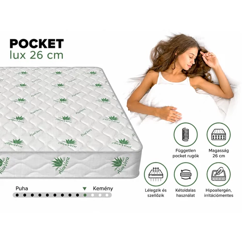 Conforto Pocket Lux táskarugós 160x200 cm matrac – 26 cm