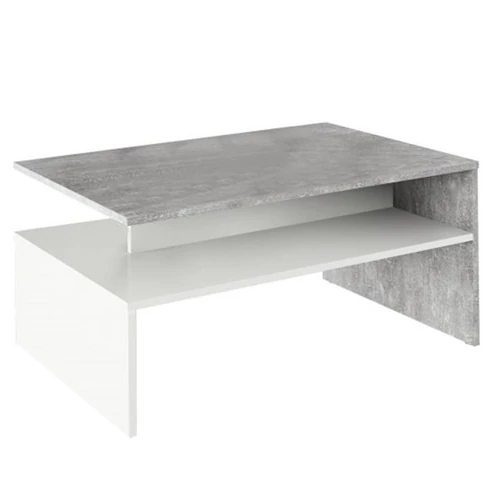 Dohányzóasztal beton fehér DAMOLI