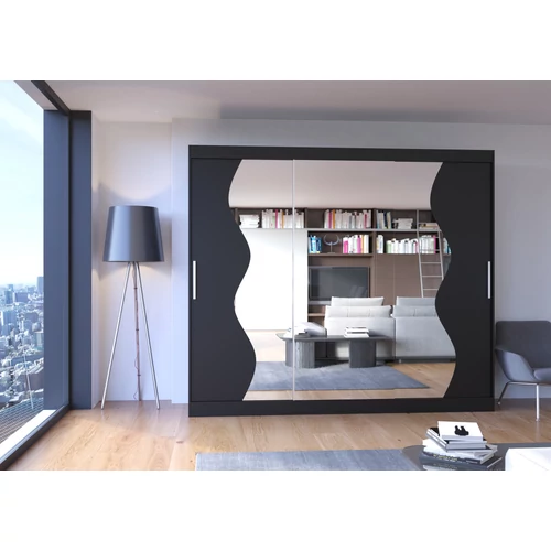 Üveges tolóajtós szekrény Sharon 250  modern design