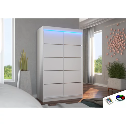 LED világítással ellátott tolóajtós szekrény BENISSO 120