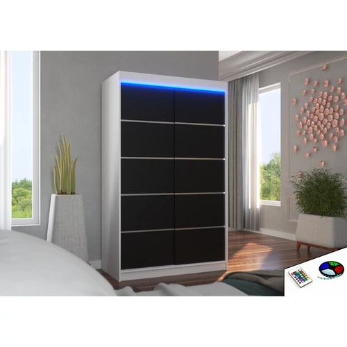 LED világítással ellátott tolóajtós szekrény BENISSO 120