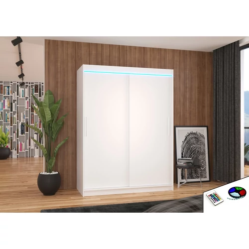LED világítással ellátott tolóajtós szekrény DENVER 150