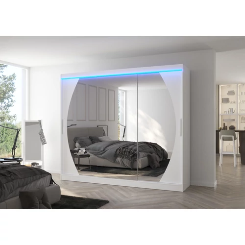LED tükrös tolóajtós szekrény CAMBE 250