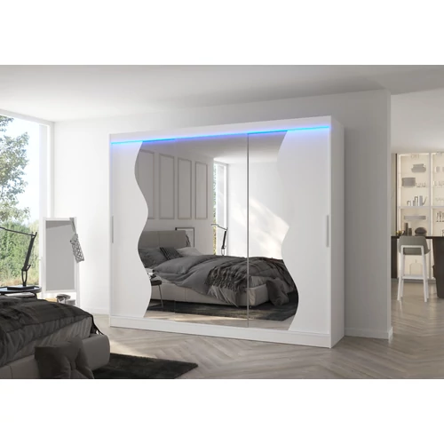 LED tükrös tolóajtós szekrény SHARON 250