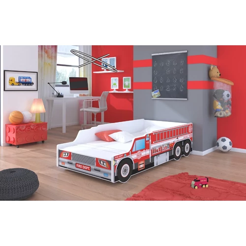 FIRE TRUCK matraccal 140x70 ágy