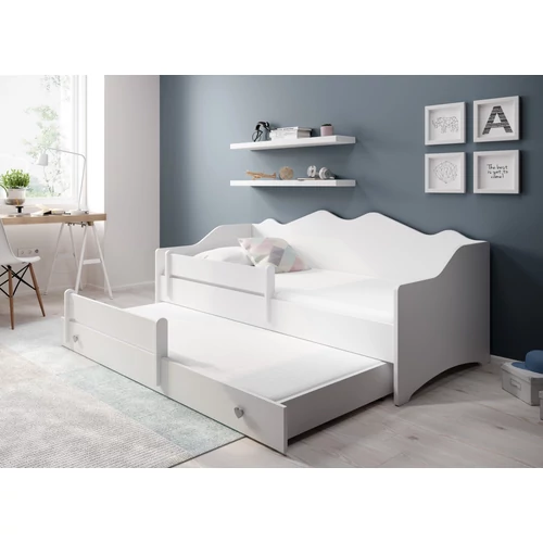 Dupla ágy EMKA II Gray, White matraccal 160x80
