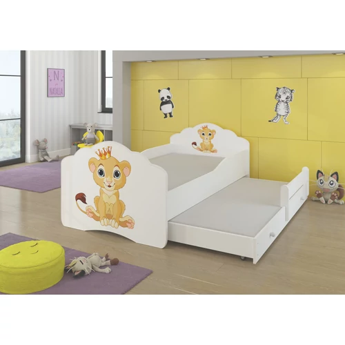Kétszemélyes ágy matracokkal CASIMO II LION 160x80