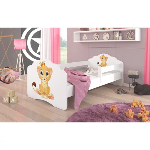 Ágy matraccal és korláttal CASIMO LION 140x70
